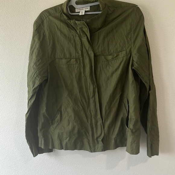 Coldwater Creek Jackets & Blazers - Coldwater‎ Creek Green Utility Jacket Relaxed Fit